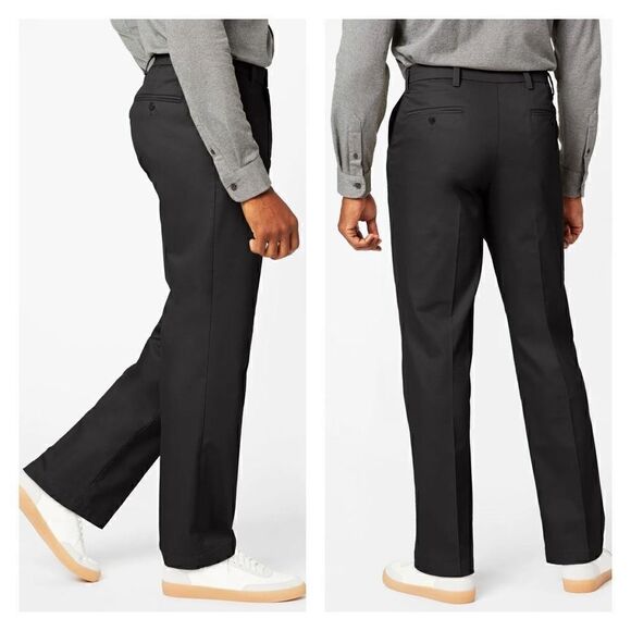 Dockers Black Signature Khakis Classic Fit Sz 38X34 - Picture 3 of 13